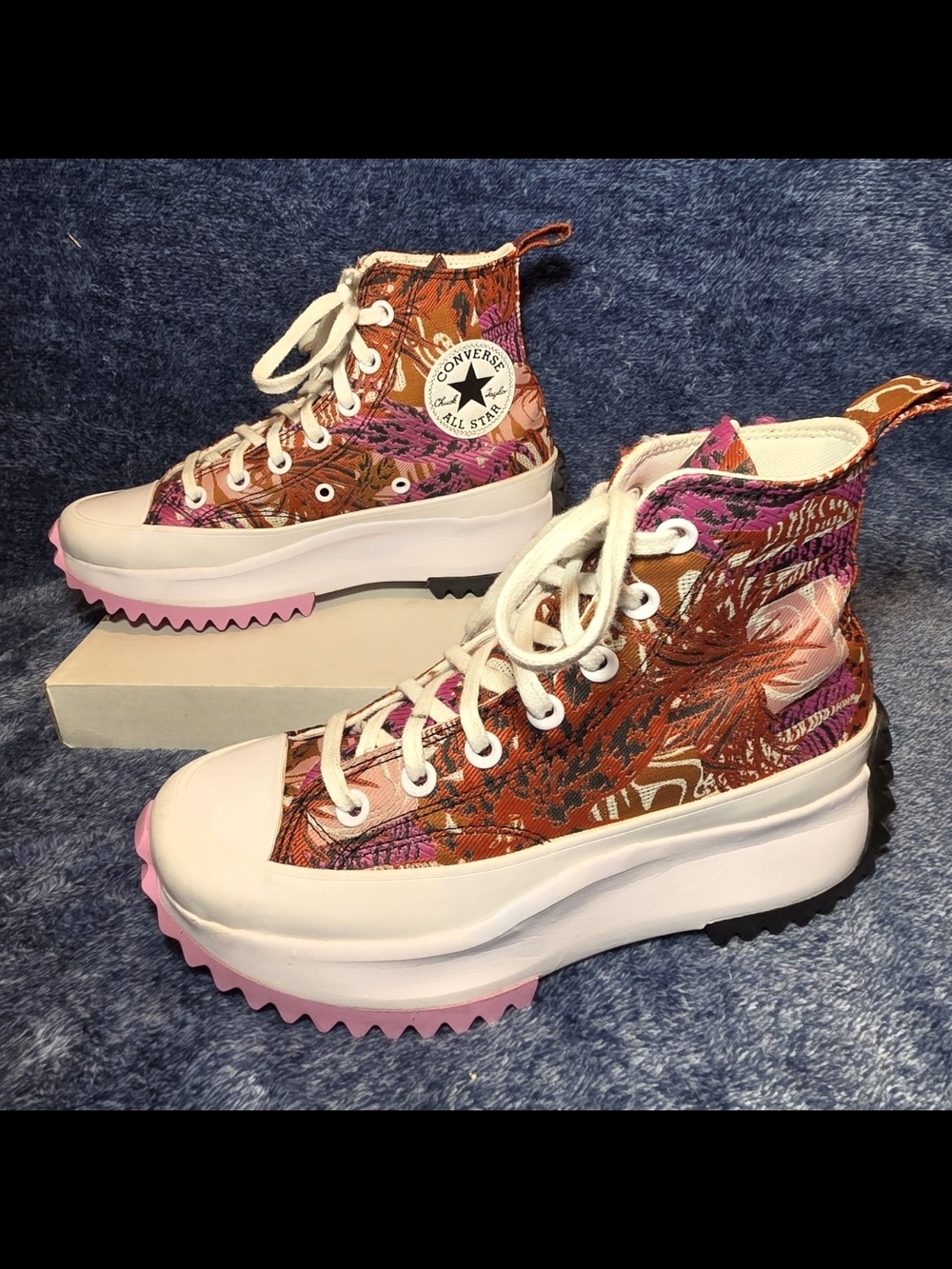 Converse Run Star Hike Platform High "Tropical Florals"